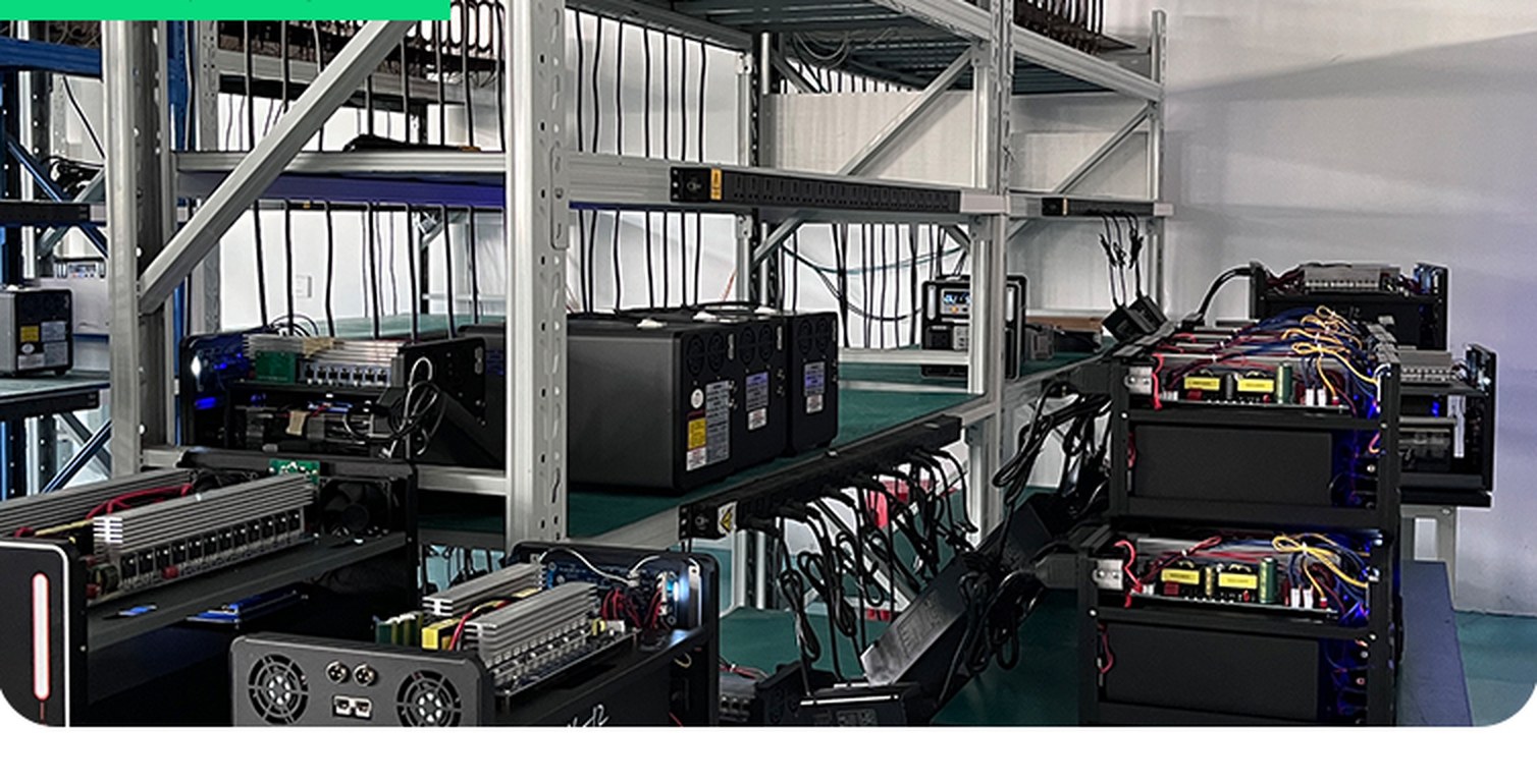 Aging-test racks running finished units at the GOFA factory