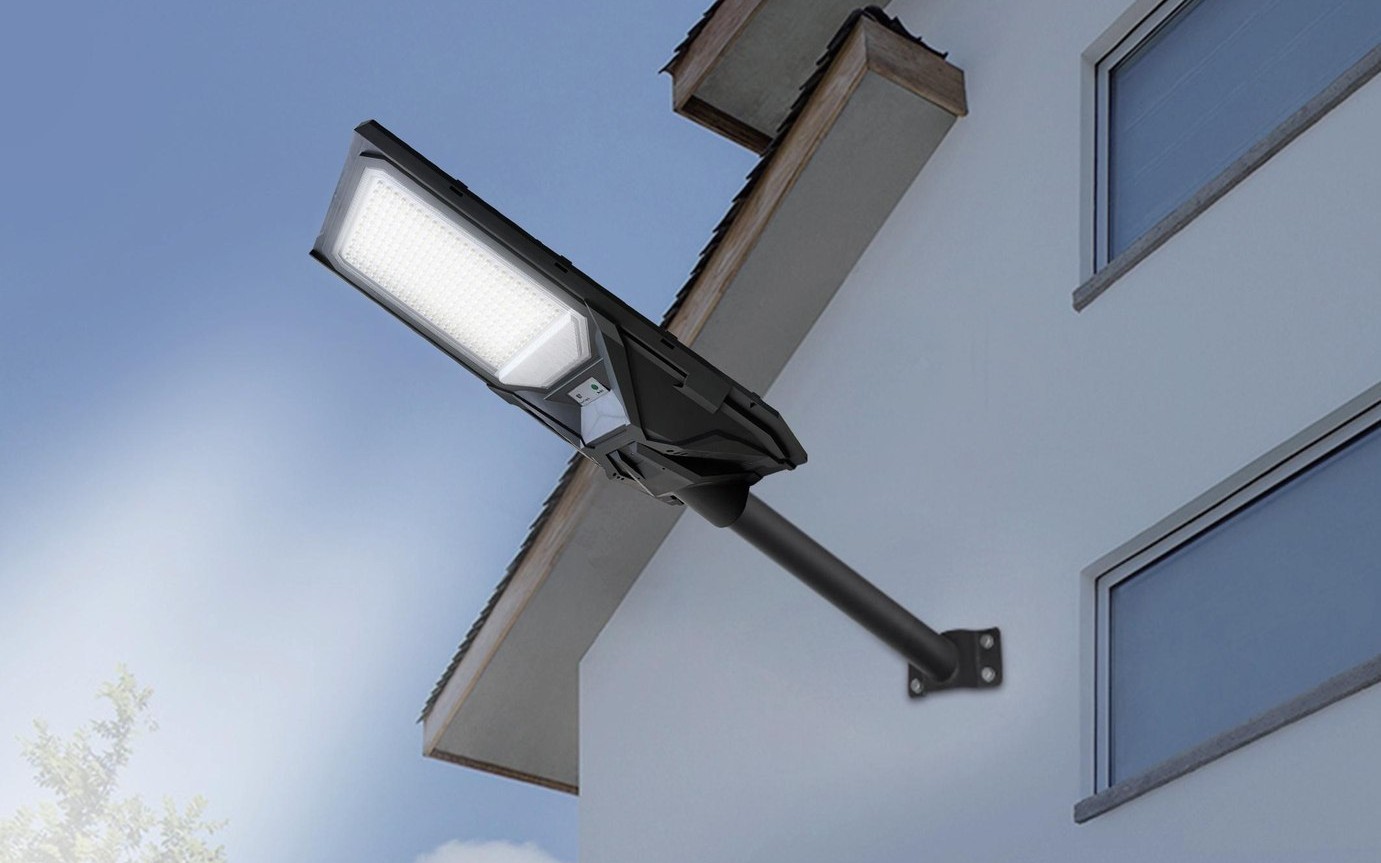 GOFA wall-mounted solar LED light on a house frontage